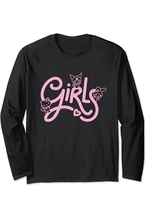 Sanrio Hello Kitty My Melody Kuromi Kawaii Girl Power Maglia a Manica