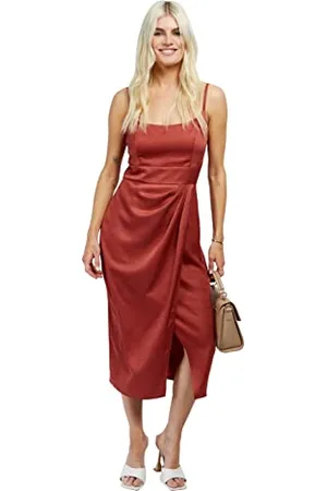 Little Mistress Midi in Raso Vestito per Occasioni Speciali, , 42 Donna