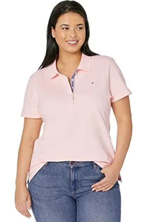 Tommy Hilfiger Polo a Maniche Corte Tinta Unita Core S/S, , S Donna