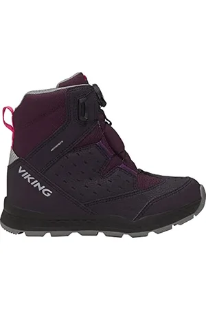 Viking Es​p​o​ Hi​g​h​ 2 WP BOA Wa​r​m​, Stivali da Neve Unisex - Bambini e ragazzi, Multicolore (Aubergine/Magenta), 29 EU