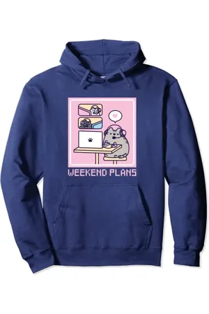 Pusheen Weekend Plans Gaming Felpa con cappuccio Felpa con Cappuccio