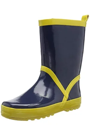 Playshoes Stivali di Gomma Unisex - Bambini e ragazzi, Giallo (Marino Giallo), 26/27 EU