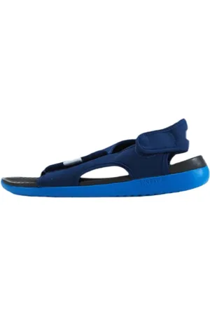 Nike Sunray Adjust 5 V2 (TD), Scarpe da Ginnastica Unisex-Bambini, Blue Void/Pure Platinum-Signal Blue-Black, 22 EU