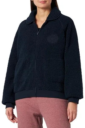 Emporio Armani Giacca da Donna in Pile Fuzzy Full Zip Completa, , M (Pacco da 2)