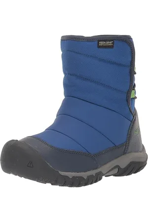 Keen Puffrider Waterproof, Stivali da Neve, Naval Academy/Surf, 36 EU