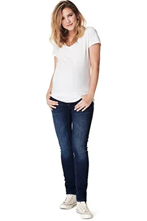 Noppies Jeans OTB Slim Mila Comfort Everyday Blue Premaman, 42W x 30L Donna
