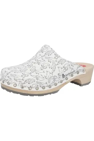 Berkemann Metro-Toeffler, Zoccoli Donna, Nero/Bianco, 38 EU