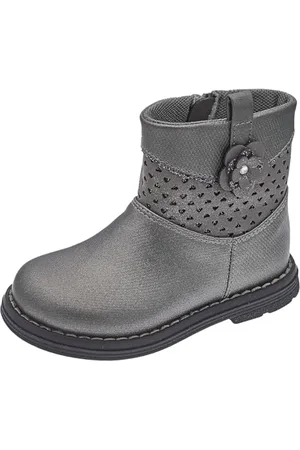 chicco Stivaletto con zip laterale, Bambina e ragazza, Grigio (4), 23, Designed in Italy