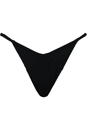 PUMA Ribbed tanga Bikini, (Black Combo), S Donna