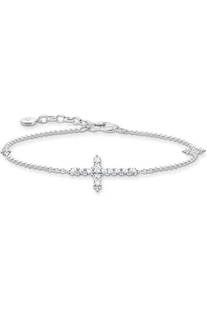Thomas Sabo Bracciale con croce in argento Sterling 925 A2066-051-14, Eine Grösse, Argento sterling, Nessuna pietra preziosa