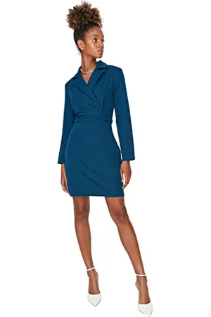 Trendyol Woman Mini Bodycon V-Neck Woven Dress Vestito, , 36 Donna