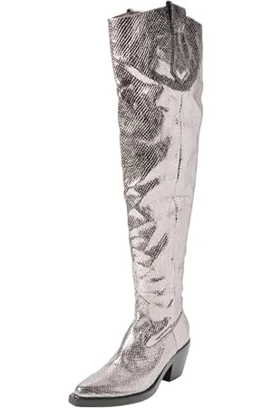 Pinko Strauss TEXANO CUISSARD SIMILP, Stivali Western Donna, ZZI_Canna Fucile Free, 41 EU