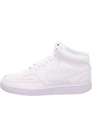 Nike Wmns Court Vision Mid, Scarpe da Ginnastica Donna, Bianco Bianco Bianco Bianco 100, 37.5 EU