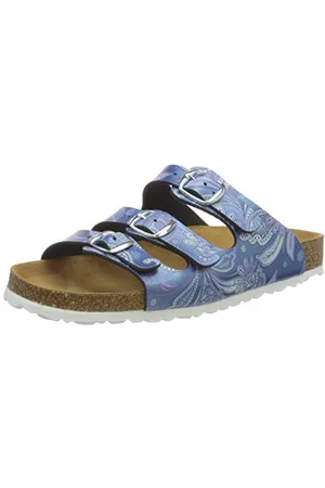 LICO Bioline Lady, Pantofole a Collo Basso, Blue, 42 EU