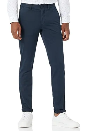 Tommy Hilfiger Pantaloni Uomo Bleecker TH Flex Satin Gmd Chino, (Desert Sky), 33W / 29L