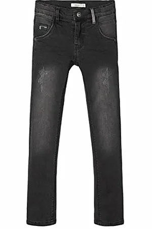 NAME IT Nittrap Skinny DNM Pant Nmt Noos Jeans, (Dark Grey Denim), 110 Bambino