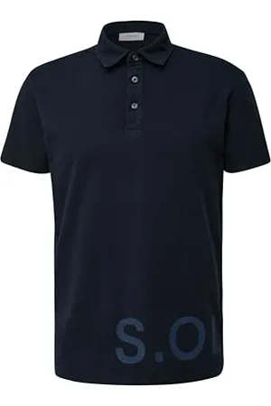 QS by s.Oliver 2143964 Polo con Stampa Etichetta, , M Uomo