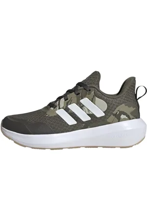 adidas Fortarun 2.0 Shoes Kids, Scarpe da Corsa Unisex-Adulto, Olive/White/Shadow Olive, 35.5 EU
