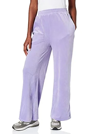 Urban classics Tb4530-ladies High Waist Straight Velvet Sweatpants Pantaloni da Ginnastica, , S Donna