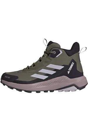 adidas Terrex Anylander Mid Rain.RDY Hiking Shoes, Scarpe da Trekking, Olive Strata/Silver Dawn/Amber Tint, 39 1/3 EU