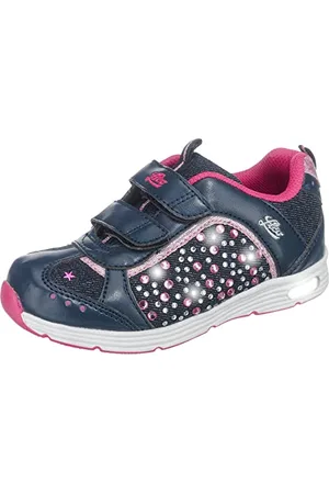 LICO Shine V Blinky, Scarpe da Ginnastica Basse, Blu (Marine/Pink Marine/Pink), 32 EU