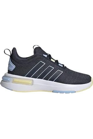 adidas Racer TR23 Shoes Kids, Scarpe da Corsa, Aurora Ink/Glow Blue/Almost Yellow, 28 EU