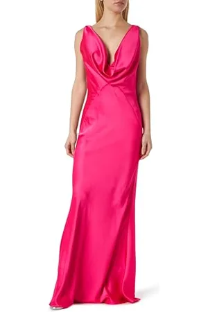 Pinko ARZIGLIANO Abito Raso MARTELLATO Vestito da Sera, N17_Pink, 52 Donna