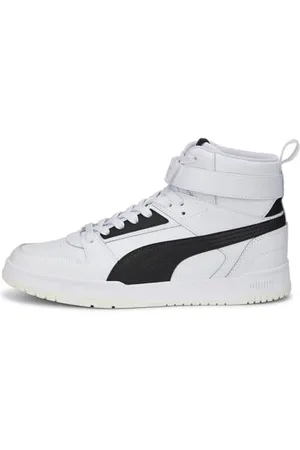 PUMA RBD Game, Sneaker Unisex - Adulto, White Black Team Gold, 38.5 EU