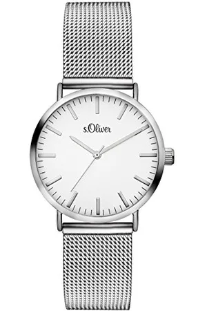 QS by s.Oliver Orologio Analogico al Quarzo Donna con Cinturino in Acciaio Inossidabile SO-3270-MQ