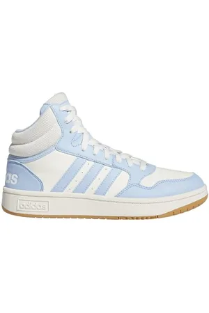 adidas Hoops 3.0 Mid Classic Shoes, Scarpe Donna, Cloud White/Cloud White, 38 2/3 EU