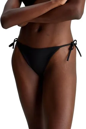 Calvin Klein Donna Slip Bikini Allacciatura Laterale Sportivo, (Pvh Black), 3XL