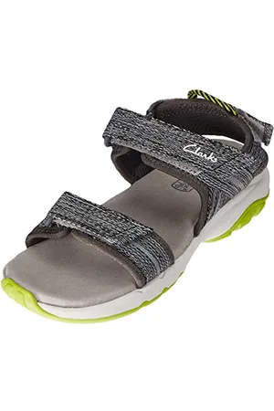 Clarks Expo Sea K, Sandali, Bambini e ragazzi, Grigio (Grey Combi), 24 EU