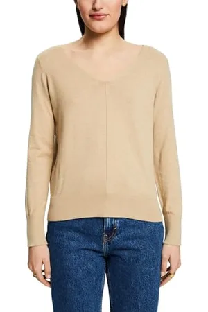 ESPRIT 994ee1i304 Maglione, 289/sabbia 5, XS Donna