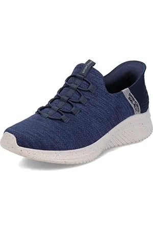 Skechers Ultra Flex 3.0 Right Away Slip-in da Uomo, Mocassino, Marina Militare, 45 EU Larga