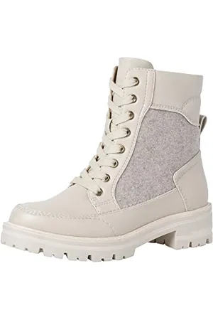 Jana 8-25277-29, Stivaletto Donna, Beige ( BEIGE FELT ), 38 EU Larga