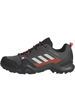 adidas Terrex AX3 Gore-Tex Hiking Shoes, Scarpe da Trekking Uomo, Solid Grey/Grey One/Solar Red, 40 2/3 EU