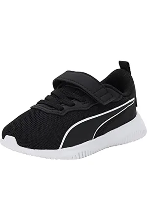PUMA Flyer Flex AC Inf, Scarpe da Ginnastica Unisex-Bimbi 0-24, White Black, 22 EU