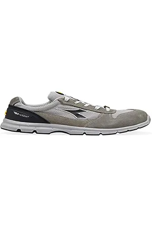 Utility Diadora Run Text Low S1P Src Esd, Scarpa Antinfortunistica Unisex - Adulto, Grigio Castello/Grigio Alluminio, 40 EU