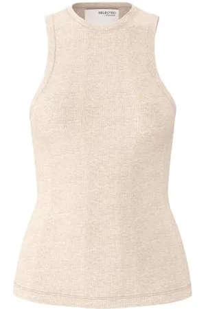 SELECTED Slfanna Noos-Canottiera O-Neck Canotta, , M Donna