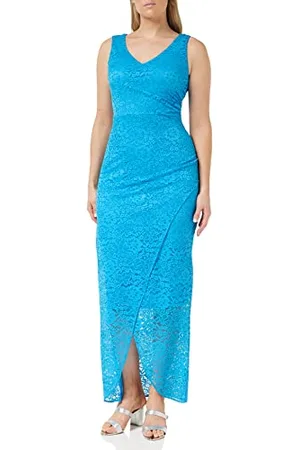 Gina Bacconi Maxi Abito con Gonna a Portafoglio in Pizzo Elasticizzato Vestito da Cocktail, , 42 Donna