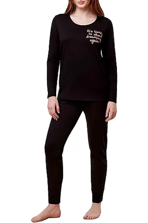 Triumph Donna Sets PK 03 LSL X, Pajama set, BLACK, 52