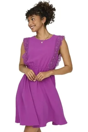 ONLY Onlmette Life SL Lace Dress Wvn Abito Estivo, , L Donna