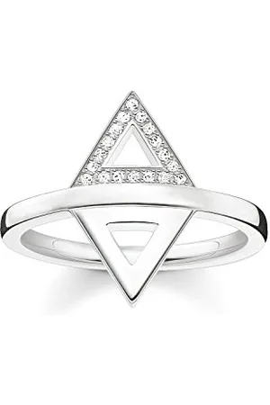 Thomas Sabo Anello con Diamante da Donna 925, Misura 50 (15.9)