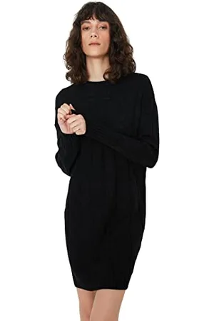 Trendyol Abito in Maglieria Oversize Midi Shift Vestito, , M Donna