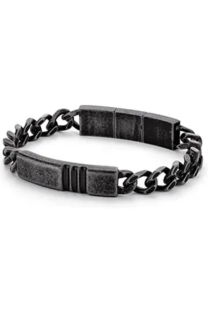 Fynch-Hatton FHJ-0005-B-19 Bracciale in acciaio inox, effetto anticato