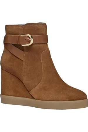 Geox D Elidea Wedge A, Stivale alla Caviglia Donna, , 38 EU