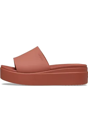 Crocs Brooklyn Slide, Sandali a ciabatta Donna, Marrone , 42/43 EU