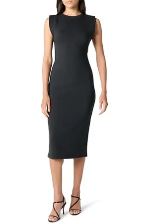 THE DROP Padded Shoulder Knit Dress Abiti, , S