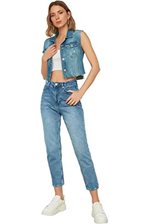 Trendyol Wash High Waist Mom Jeans, 42 da Donna