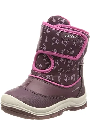 Geox B Flanfil Girl B Abx, Stivaletti Bambine e ragazze, Viola/Rosa (Prune/Dk Fuchsia), 20 EU
